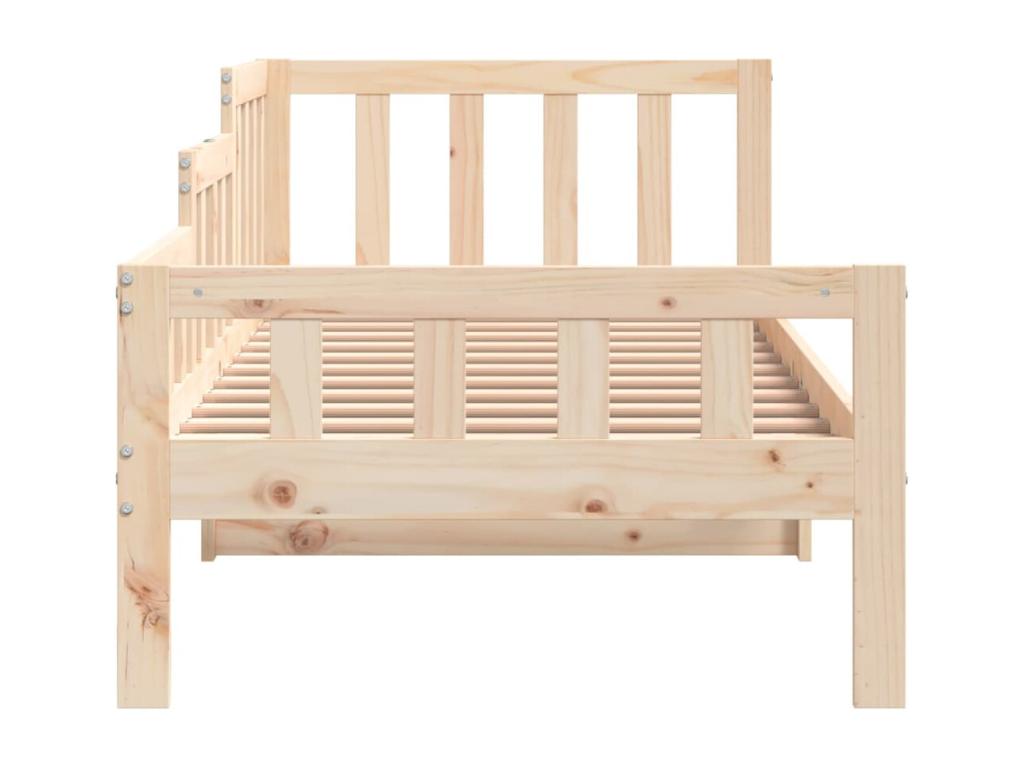 Letto in legno di pino marrone, 80 x 200 cm