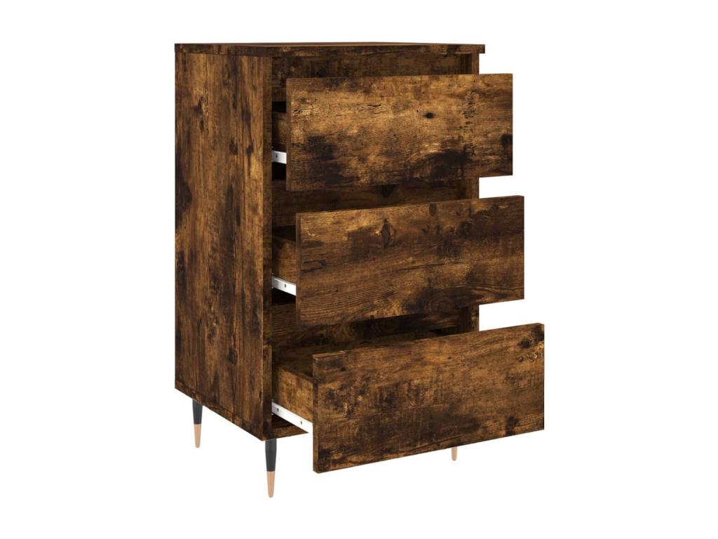 Tavolo in legno ingegnerizzato naturale, 40 x 35 x 69 cm