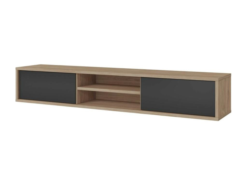 Mobile TV in legno di quercia marrone