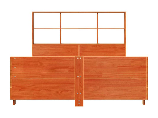 Materasso in legno di pino marrone, 140 x 190 cm