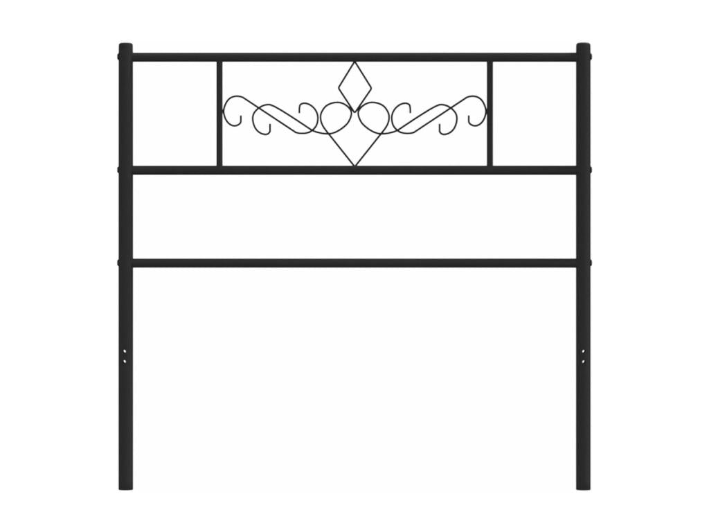 Letto in metallo nero