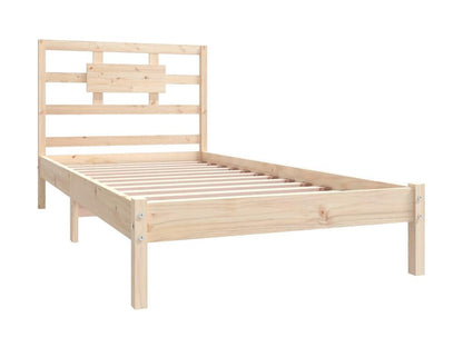 Letto in legno massello marrone, 90 x 190 cm