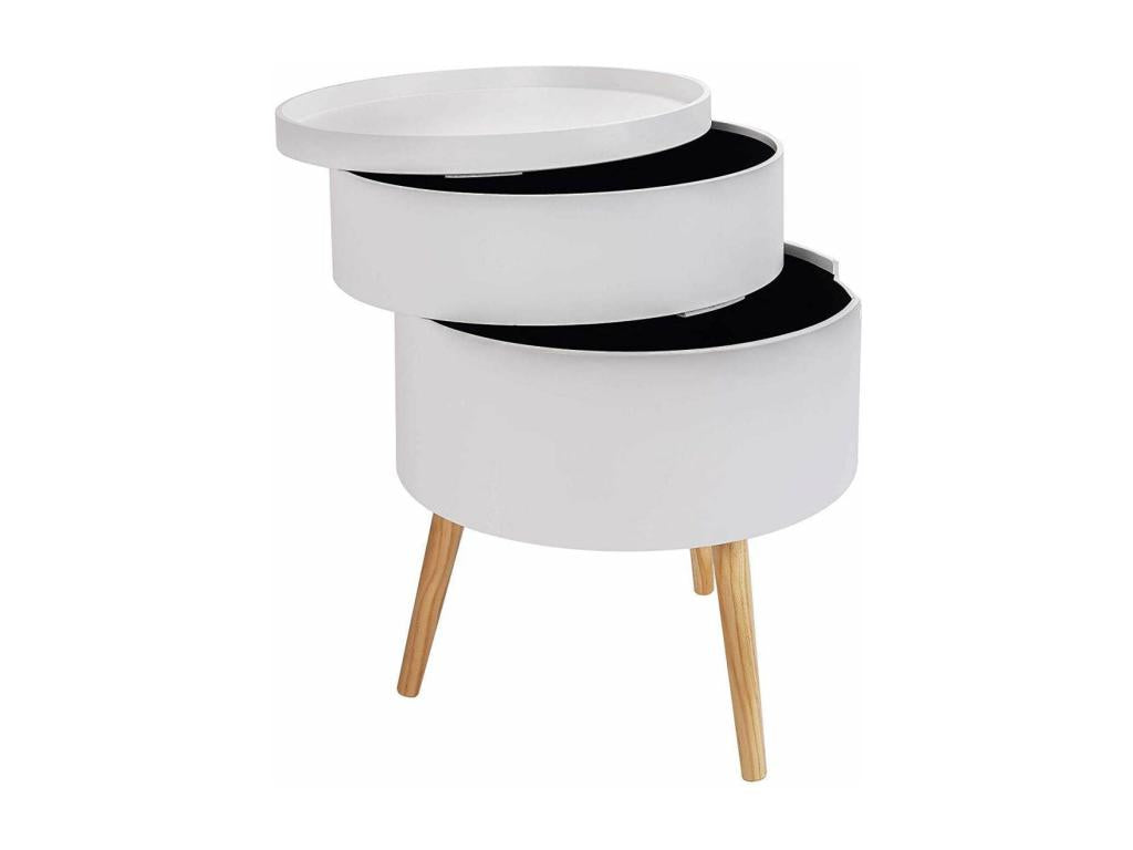 Tavolino da caffè bianco, 38 x 38 x 49 cm