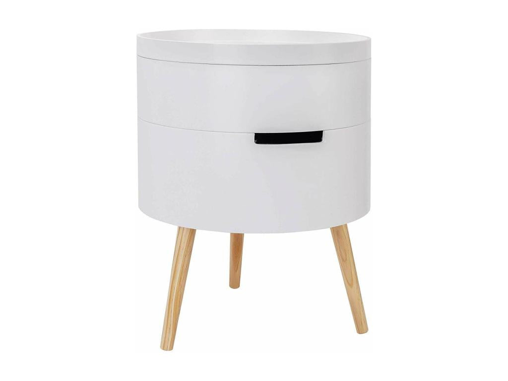 Tavolino da caffè bianco, 38 x 38 x 49 cm