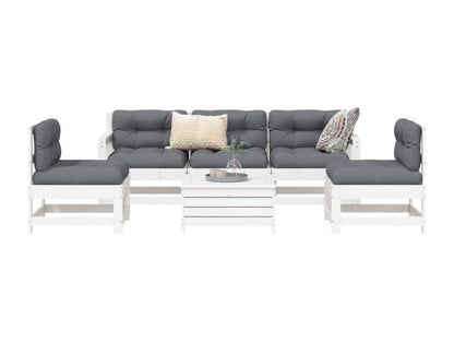 Set di mobili da esterno in legno di pino bianco - dlz1766584055668