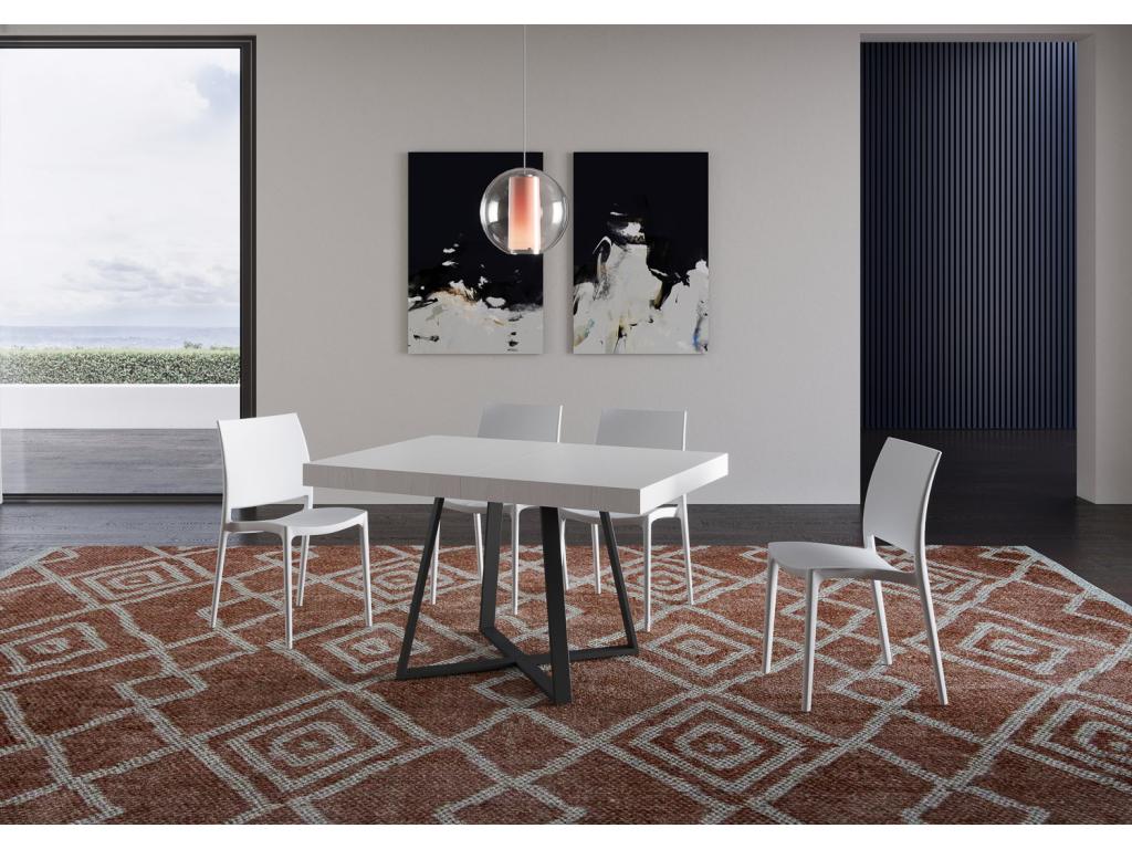 Tavolo bianco, 90 x 130 cm