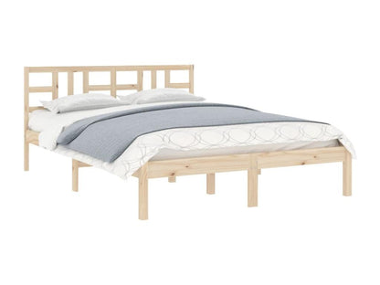 Struttura letto in legno massello marrone, 120 x 190 cm