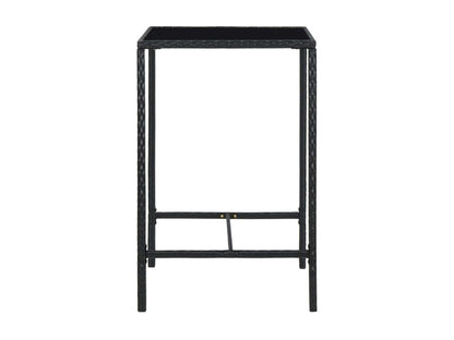 Mobili per la casa in vimini intrecciato in resina nera - dlz1766583280989