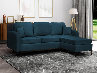 Divano blu, 225 x 172 cm