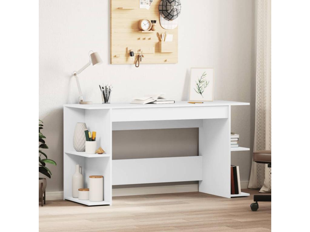 Mobili per la casa in legno ingegnerizzato bianco, 140 x 50 x 75 cm