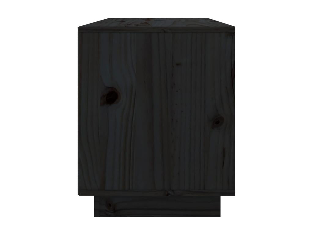 Mobile TV in legno di pino nero, 74 x 35 x 44 cm