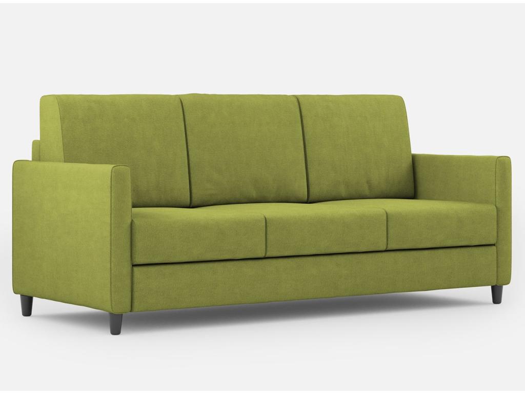 Divano in tessuto verde