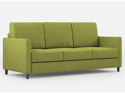 Divano in tessuto verde