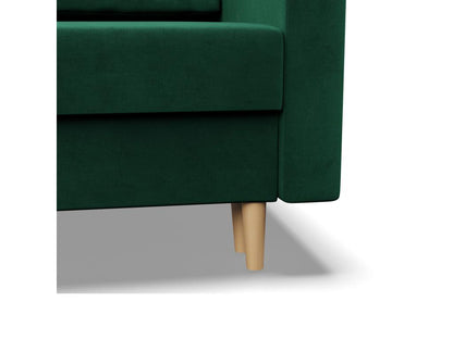 Chaise longue verde