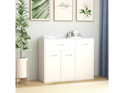 Credenza in legno ingegnerizzato bianco, 88 x 30 x 70 cm