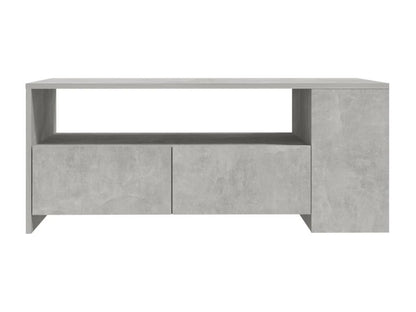 Tavolino da caffè in legno ingegnerizzato grigio, 102 x 55 x 42 cm