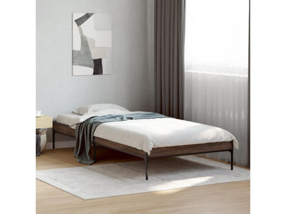 Struttura letto in legno ingegnerizzato marrone, 90 x 190 cm