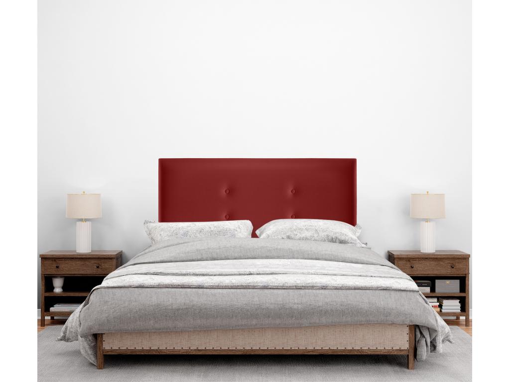 Letto in similpelle rossa, 90 x 50 cm