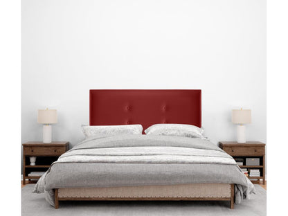 Letto in similpelle rossa, 90 x 50 cm