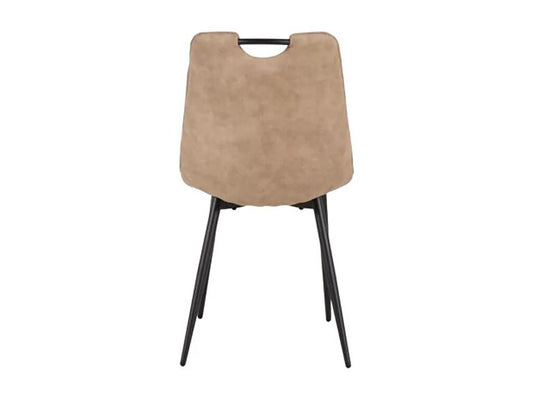 sedia in metallo marrone