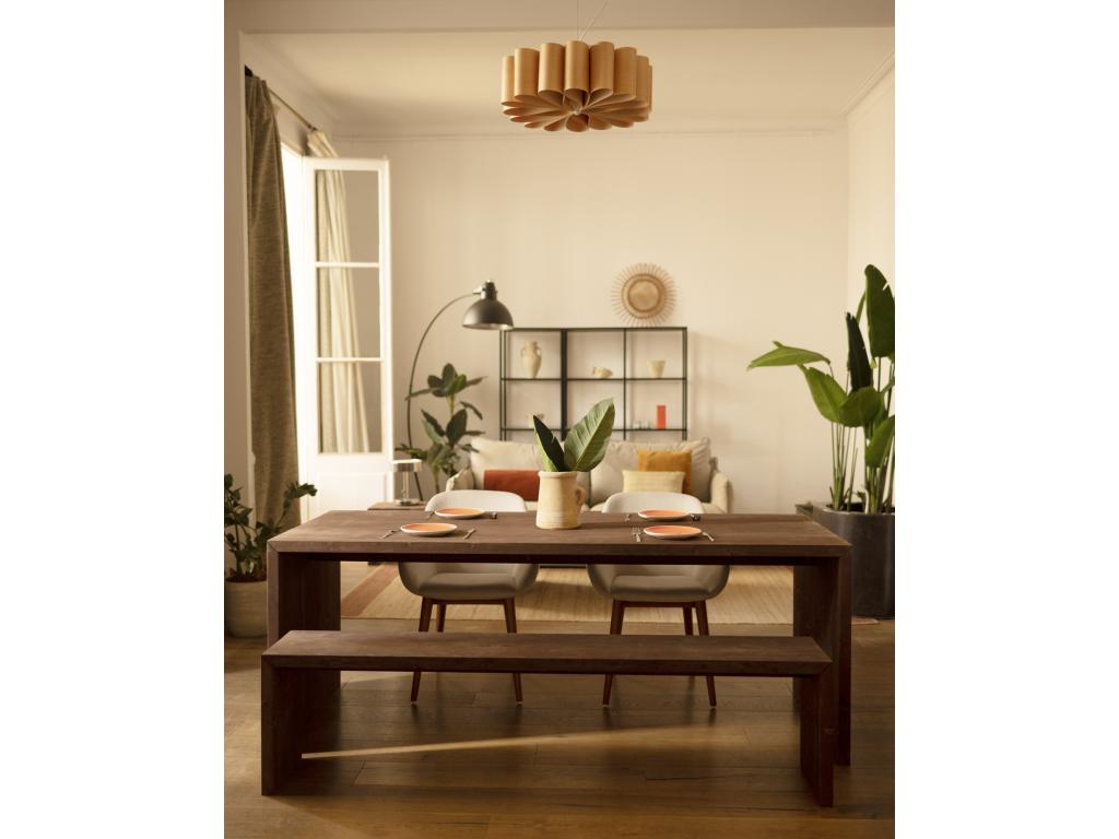 Panca marrone, 165 x 45 cm