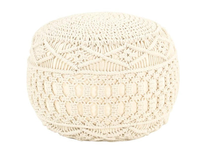 Pouf beige, 45 x 30 cm