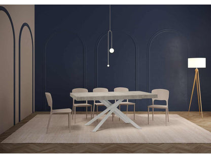 Tavolo grigio, 90 x 160 cm