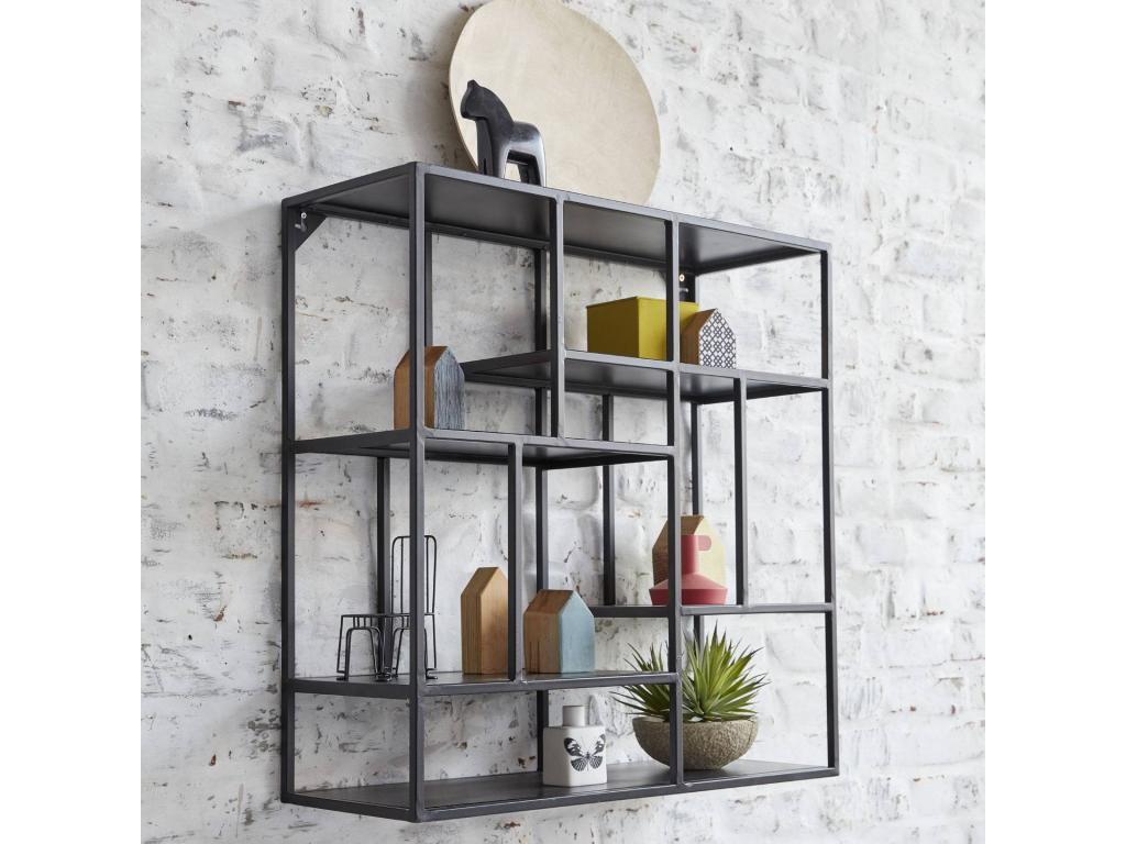 Mensola in metallo nero