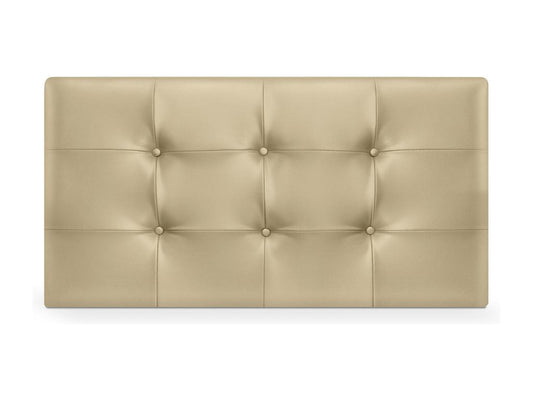 Letto in similpelle gialla, 105 x 60 cm