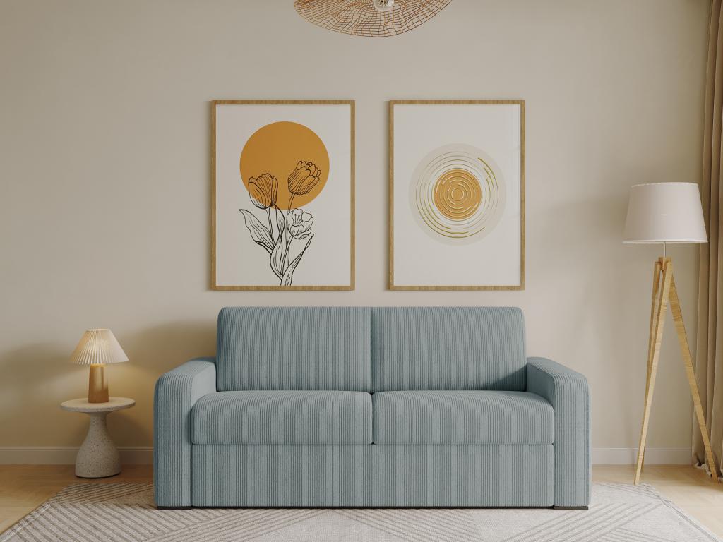 Materasso in velluto blu