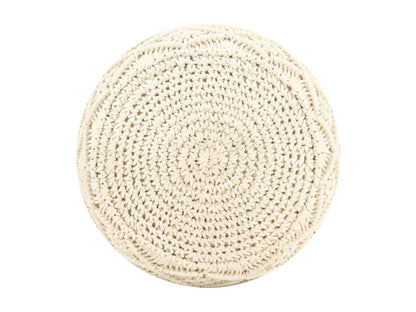 Pouf beige, 45 x 30 cm