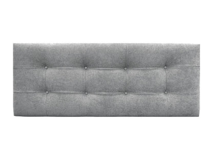 Letto in pelle grigia, 95 x 120 cm