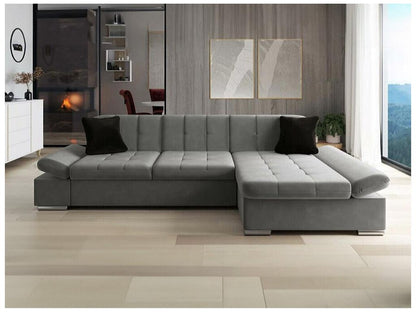 Divano grigio, 278 x 161 x 76 cm