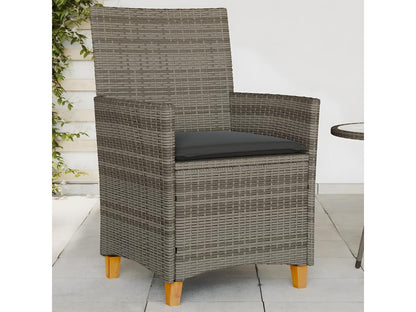 Mobili per la casa in vimini intrecciato in resina grigia - dlz1766583607744