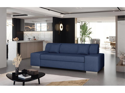 Divano in tessuto blu