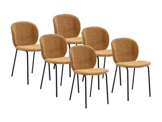 Mobili per la casa in tessuto bouclé giallo