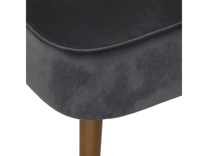 Poltrona in velluto grigio