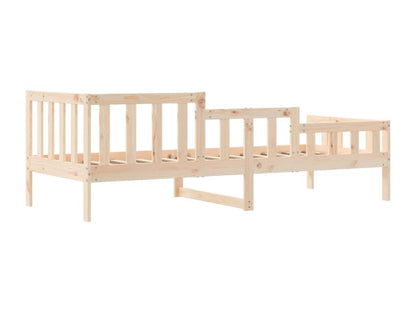 Letto in legno di pino marrone, 80 x 200 cm