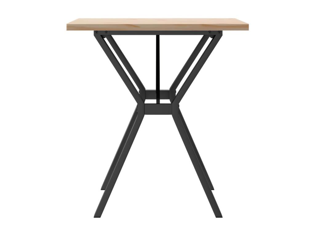 Tavolo da pranzo in legno di pino marrone, 70 x 70 x 75,5 cm