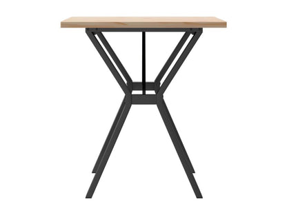 Tavolo da pranzo in legno di pino marrone, 70 x 70 x 75,5 cm