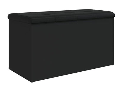 Panca in legno ingegnerizzato nero, 82 x 42 x 45 cm