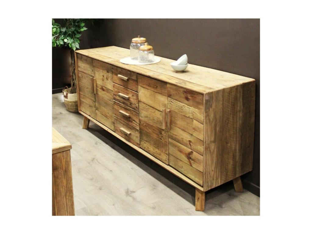 Credenza in legno di pino marrone
