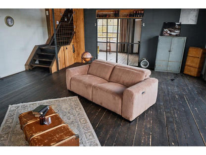 Divano in velluto marrone