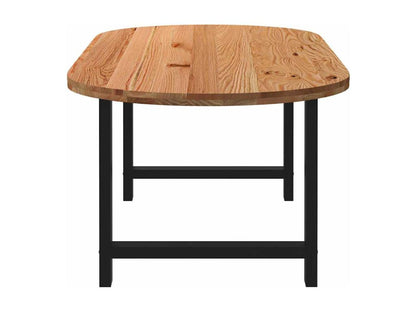 Tavolo da pranzo in legno di quercia marrone, 220 x 100 x 74 cm