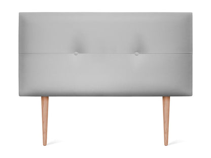 Letto in similpelle grigia, 90 x 105 cm