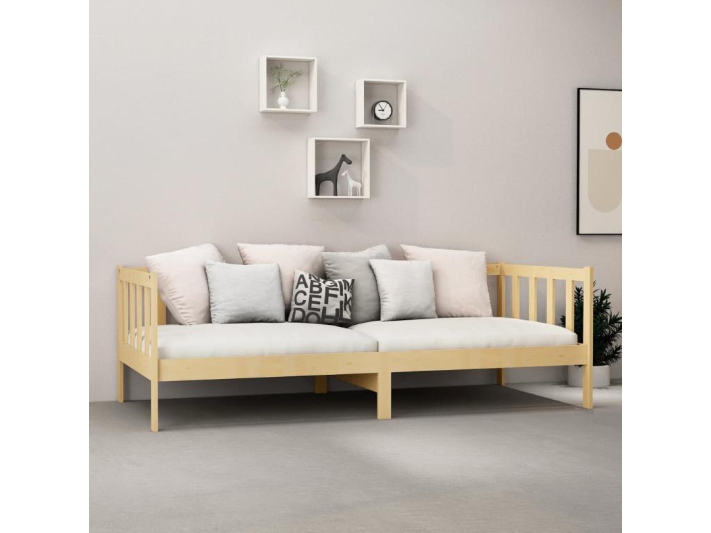 Materasso in legno di pino naturale, 90 x 200 cm