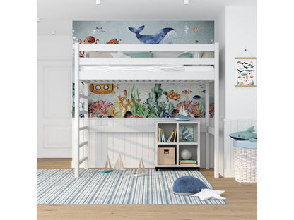 Letto bianco, 90 x 180 cm - dlz1766583560417