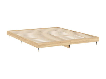 Struttura letto in legno ingegnerizzato marrone, 200 x 200 cm