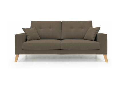 Divano in tessuto marrone