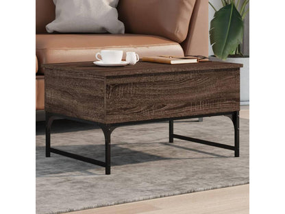 Tavolino da caffè in legno ingegnerizzato marrone, 70 x 50 x 40 cm